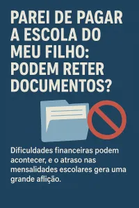 Imagem principal do artigo Parei de Pagar a Escola do Meu Filho
